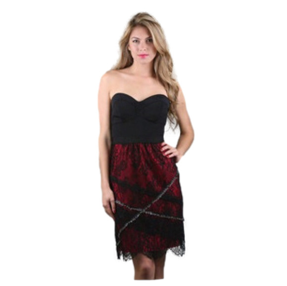 SINGLE DRESS brand 💕 NWT! Strapless Rocker Dress Size S - Picture 6 of 6